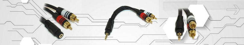 3.5mm to 2 RCA Audio Cables