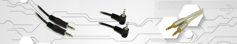 3.5mm / 2.5mm 4 Conductor TRRS Cables