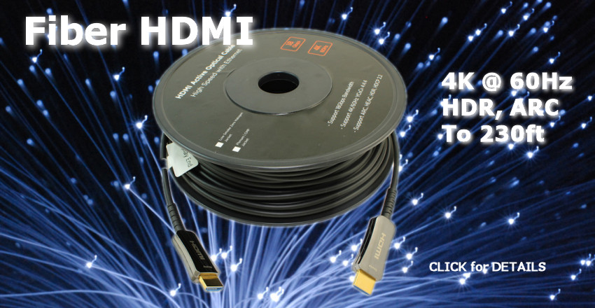MyCableMart 164ft Ultra HIGH Speed HDMI 18Gb Fiber Optic/Hybrid Cable 4Kx2K/60Hz 