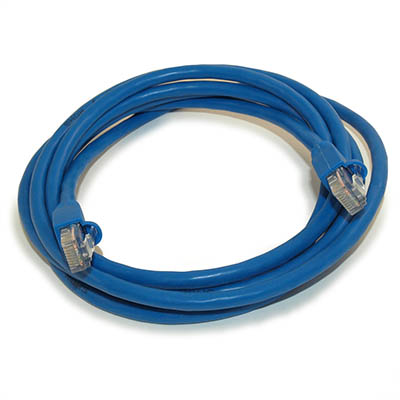 6ft Cat6 Ethernet RJ45 Patch Cable, Stranded, Snagless Booted, BLUE