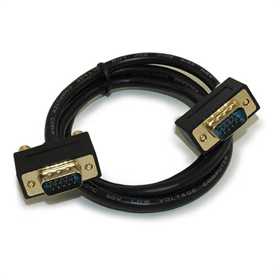 3ft VGA ULTRA-THIN COMPACT END Male/Male Triple Shielded Cable