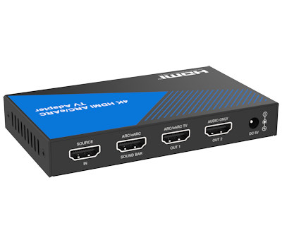 HDMI (4K@60Hz) eARC/AC Audio Extractor/Converter Multi-Port with HDCP 2.3