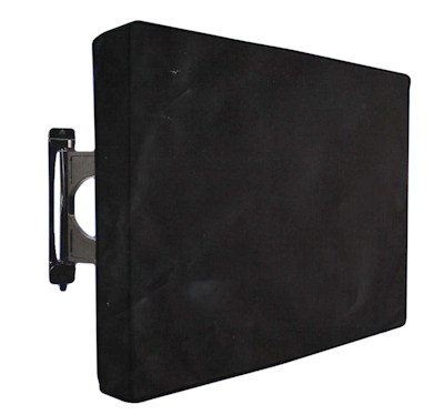 30-39 inch TV Outdoor Cover (33x23x5in) Waterproof, Polyester, Black