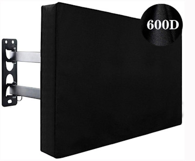 49-59 inch TV Outdoor Cover (52x33x5 Waterproof, Polyester, Black