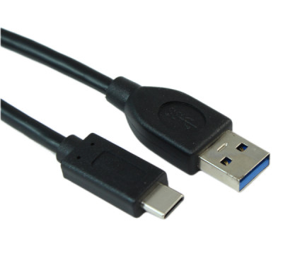 8inch USB 3.2 Gen 1 Type-C Male to Type-A Male Cables, 5Gbps, Black