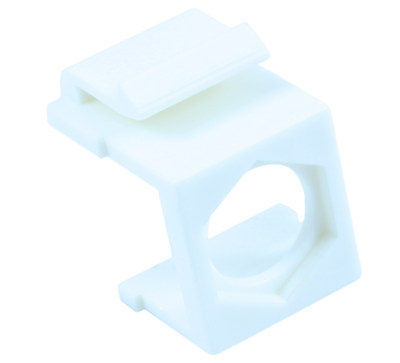 Wall plate: Keystone Jack - Hexagon Hole Insert, White EACH