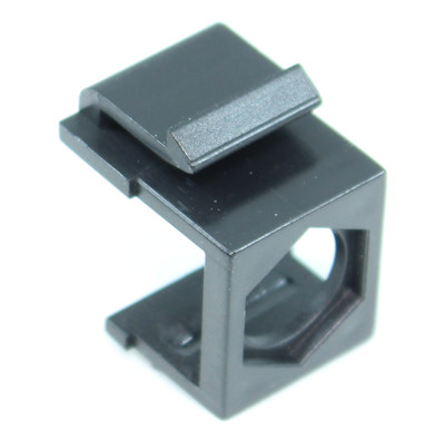 Wall plate: Keystone Jack - Hexagon Hole Insert, Black, EACH