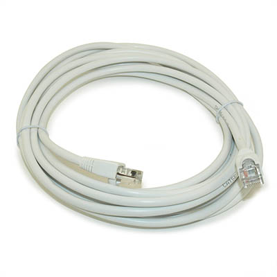 14ft Cat5E Ethernet RJ45 Patch Cable, Stranded, Snagless Booted, WHITE