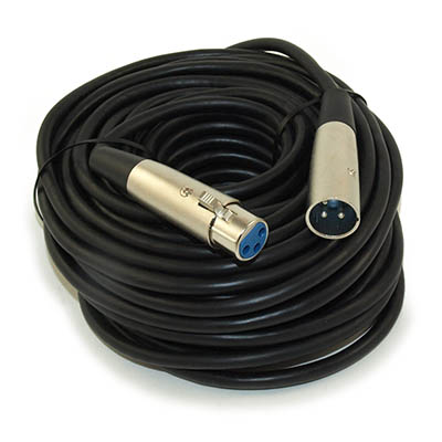 75Ft XLR 3P Male / Female Microphone / Audio Mixer Cable
