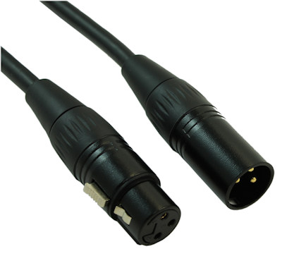 75ft Premium XLR 3P Male/Female Microphone / Audio Mixer Cable