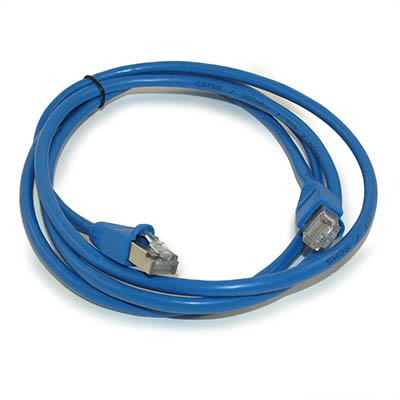5ft Cat5E SHIELDED Ethernet RJ45 Patch Cable,Stranded,Snagless Booted,BLUE