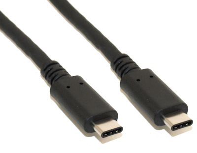 6 INCH USB 3.2 Gen 1 Type-C Male to Type-C Male Cable 5 Gbps Black