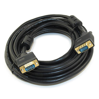 35ft Premium VGA Male/Male Triple-Shielded Cable w/Ferrites Gold Plated