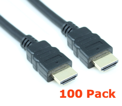 100 PCS/1 Case 10ft High Speed 4K@60Hz HDMI Cable 18Gbps 30AWG Gold Plated