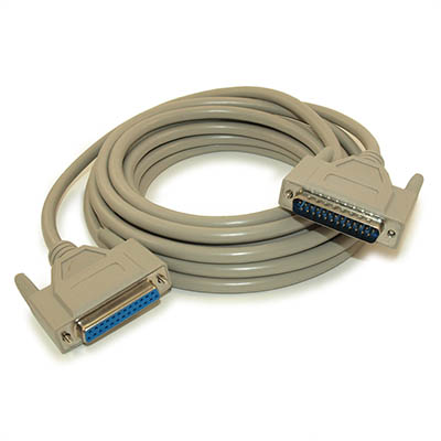 15ft Serial DB25/DB25 RS232 Male to Female EXTENSION Cable