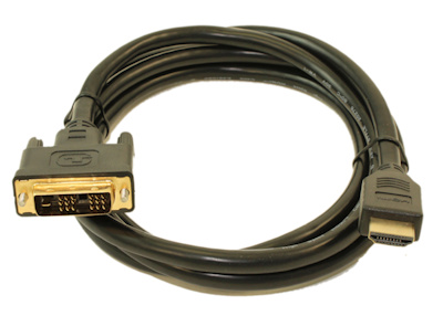 6ft HDMI/DVI-D Combination Cable (28 AWG), Gold Plated