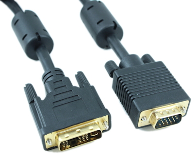 6ft DVI-A ANALOG ONLY Single Link to VGA (28 AWG) Gold Plated Cable