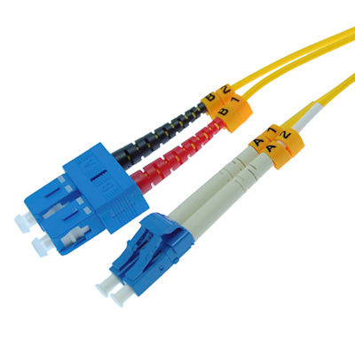 15 Meter LC/SC Single-Mode Duplex 9/125 Fiber Optic Networking Cable