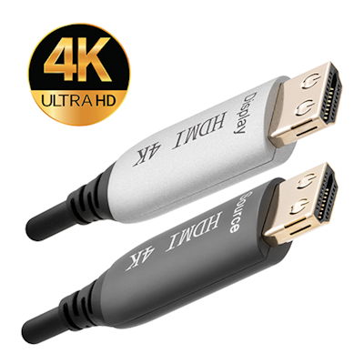 100ft PLENUM Ultra HIGH SPEED HDMI 18Gb Fiber Optic/Hybrid Cable 4Kx2K/60Hz