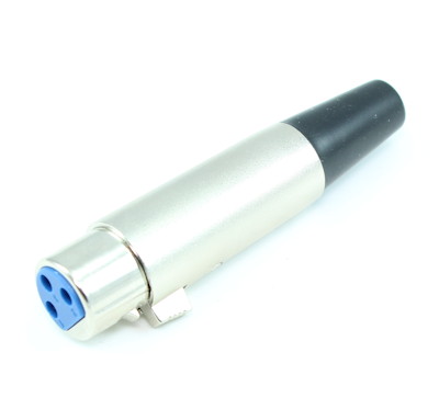 XLR Female Self-solder Connector (Adapter Nickel Plated