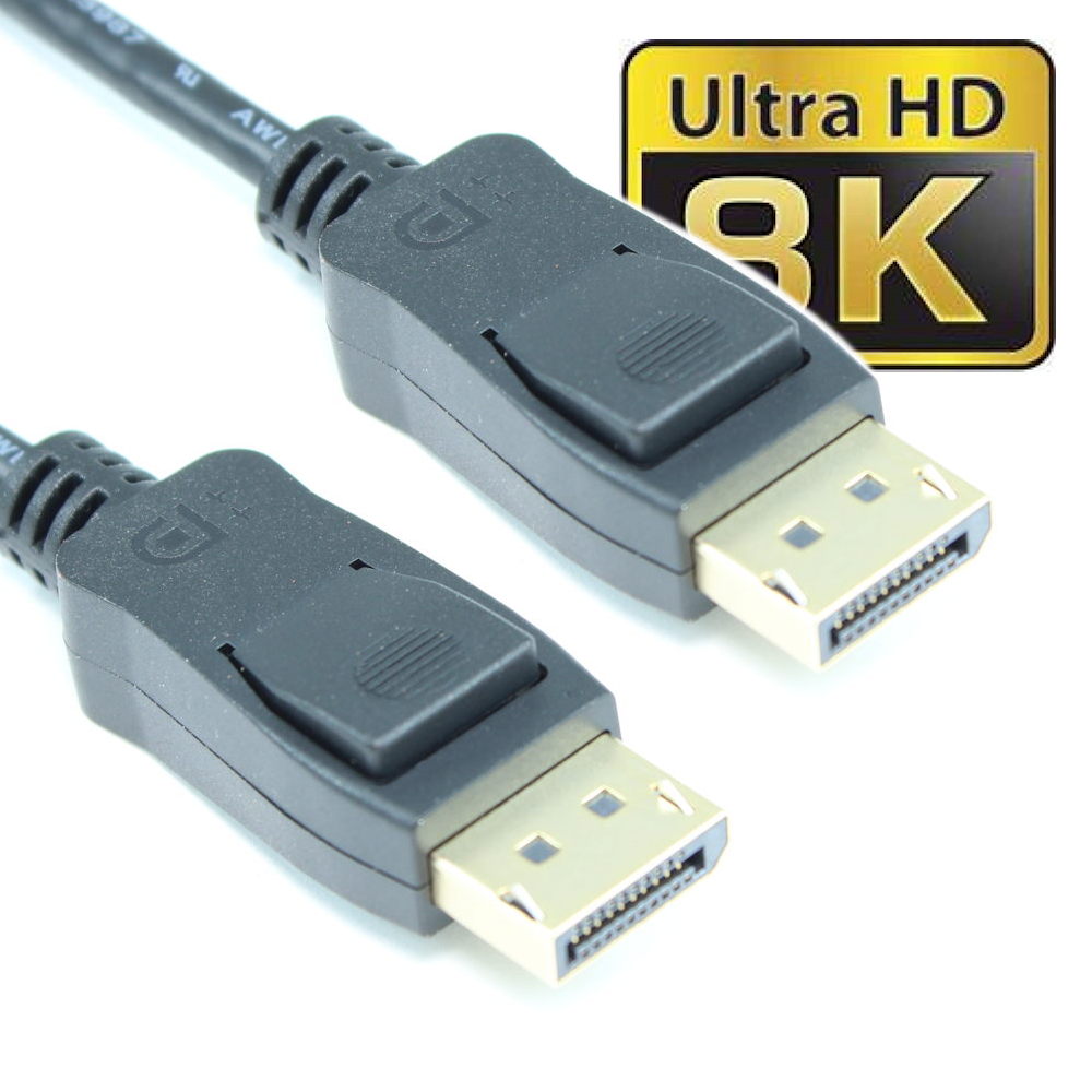 My cable mart 3ft displayport to displayport v1 4 8k 30 28awg cable