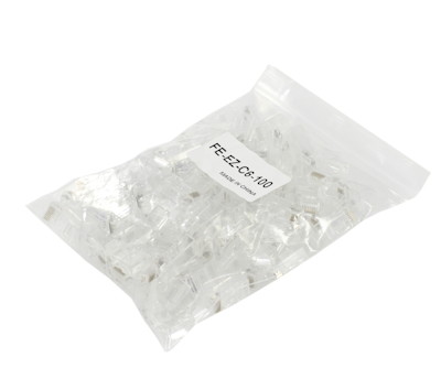 EZ-RJ45 Modular Plugs for CAT6 Wire, Pack of 100