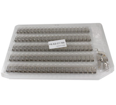 EZ-RJ45 Modular Plugs for CAT7 (Shielded) Wire, Pack of 100