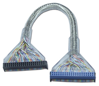 18inch IDE Cable, IDE ATA/133 Single Drive Round Int Cable 40pin FULLY PINNED, Silver