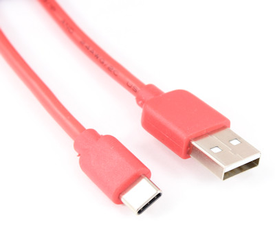6inch USB Type-C Male to Type-A Male Cable, 480Mbps, Red