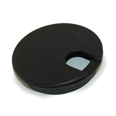 3inch CUT-HOLE SIZE Black Round Wire Management Grommet with Removable Lid 