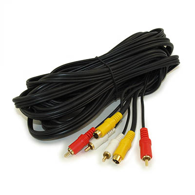 25ft S-Video & 2-Wire RCA Audio Combo Cable, Gold Plated