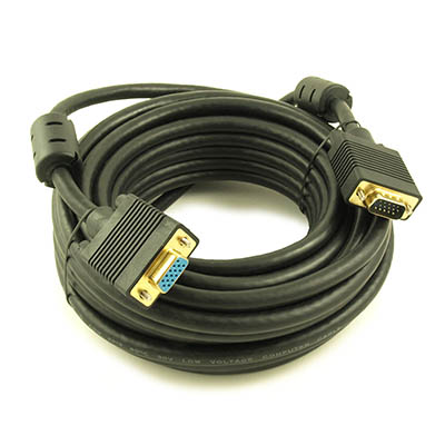 35ft Premium VGA EXTENSION M/F Triple-Shield Cable Gold Plated