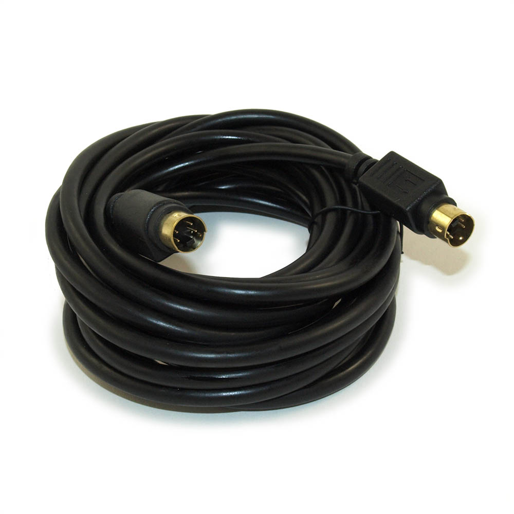 My Cable Mart 12ft SVideo Mini4 Male/Male Digital VHS/VCR Cable