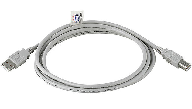 6ft USB 2.0 Certified 480Mbps Type A Male to B Male Beige Cable