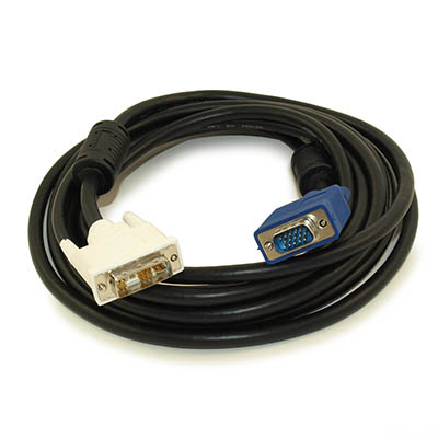 15ft DVI-A Male (Analog) to VGA Male Triple Shielded Gold Plated Cable