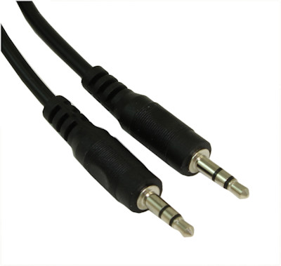 6ft 3.5mm Mini-Stereo TRS Male to Male Speaker/Audio Cable, Black