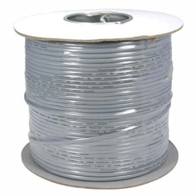 1000Ft RJ11 Modular Telephone Cable, (6P4C), 4 Conductor/2 Lines, UL