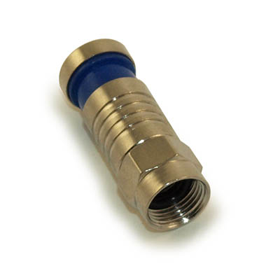 RG6/F Compression Connector for Dual Shield RG6 Cable (Each)