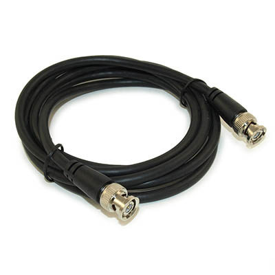 6ft BNC Plug RG6/Coax Cable, Male to Male, Nickel Plated