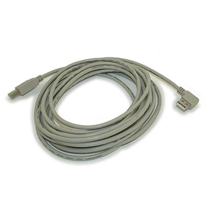15ft ANGLE USB 2.0 Certified 480Mbps Type A Male to B Male Cable, Beige