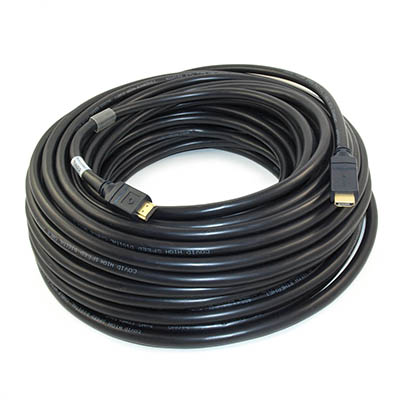100ft **PLENUM** STANDARD SPEED HDMI Cable with Ethernet 24AWG, Gold Plate