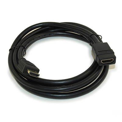 6ft HIGH-SPEED HDMI w/Ethernet 28 AWG EXTENSION (M/F) Cable,Gold Plated