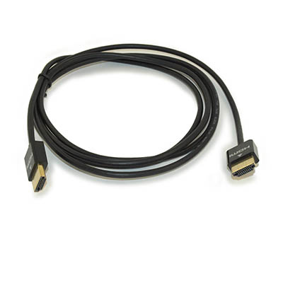 6ft Ultra-Slim HDMI Cable (4K@30Hz/10.2Gbps) 36 AWG Gold Plated