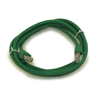 7ft Cat5E Ethernet RJ45 Patch Cable, Stranded, Snagless Booted, GREEN