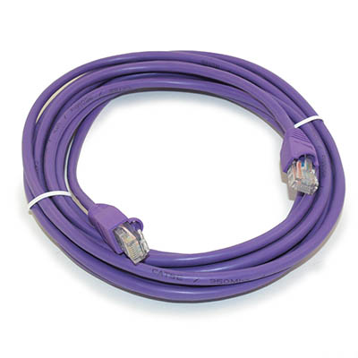 14ft Cat5E Ethernet RJ45 Patch Cable, Stranded, Snagless Booted, PURPLE