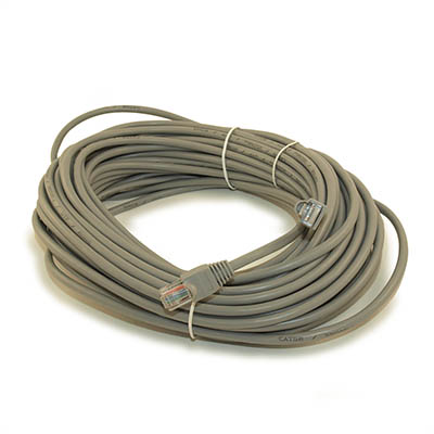 60ft Cat5E Ethernet RJ45 Patch Cable, Stranded, Snagless Booted, GRAY
