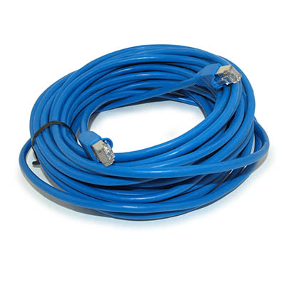 40ft Cat5E SHIELDED Ethernet RJ45 Patch Cable,Stranded,Snagless Booted,BLUE