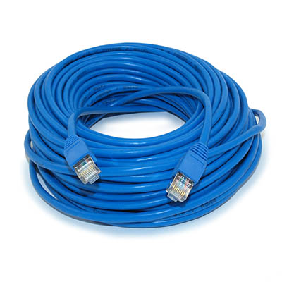 150ft Cat5E SHIELDED Ethernet RJ45 Patch Cable,Stranded,Snagless Booted,BLU