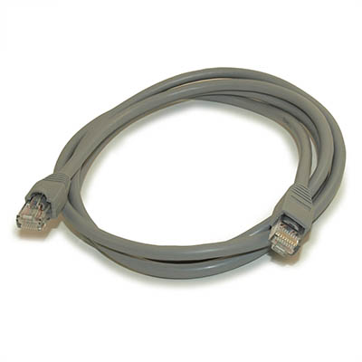 5ft Cat6 Ethernet RJ45 Patch Cable, Stranded, Snagless Booted, GRAY