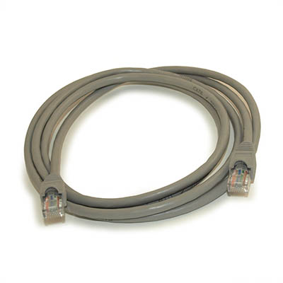 7ft Cat6 Ethernet RJ45 Patch Cable, Stranded, Snagless Booted, GRAY